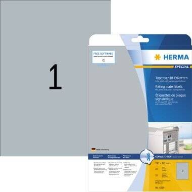 HERMA Typenschildetikett 4224 210x297mm Etik./Pack.