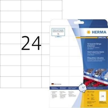 HERMA Etikett 4695 70x37mm weiß 600 Etik Etik./Pack.