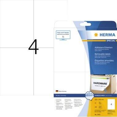 HERMA Etikett SuperPrint 5082 105x148mm 100 Etik./Pack.