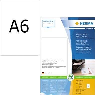 HERMA Adressetikett PREMIUM 8689 105x148 800 Etik./Pack.