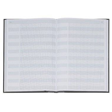 König & Ebhardt Protokollbuch 8655223 DI DIN A4 kariert schwarz 96 Bl.