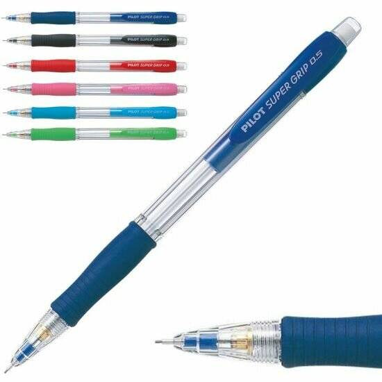 PILOT Druckbleistift SuperGrip H-185-SL- Grip 0,5mm HB transparent