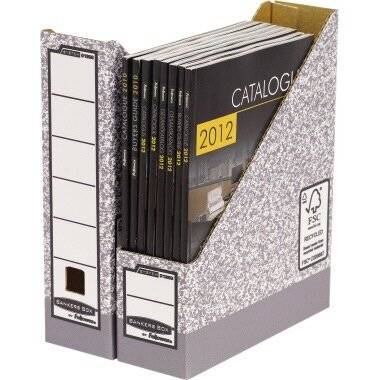 Fellowes Archiv-Stehsammler 0186004 Bankers Box 81x263x316mm A4 Pappe grau/weiß