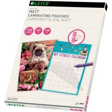 Leitz Folientasche 16924 125mic DIN A3 m St./Pack.