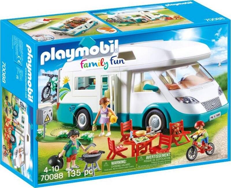 PLAYMOBIL 70088 Family Fun Familien-Wohnmobil, Konstruktionsspielzeug