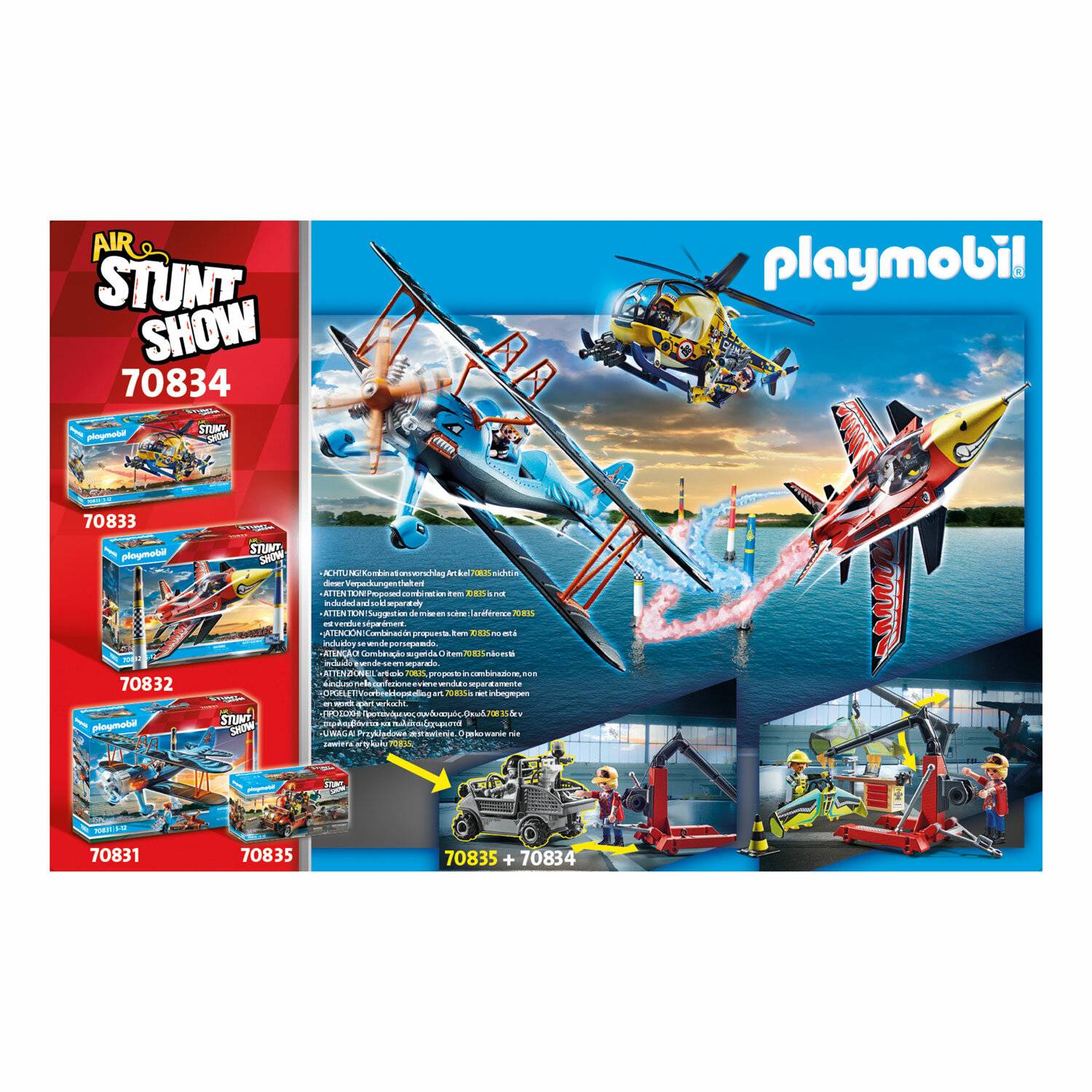 PLAYMOBIL 70834 Air Stuntshow Servicestation, Konstruktionsspielzeug
