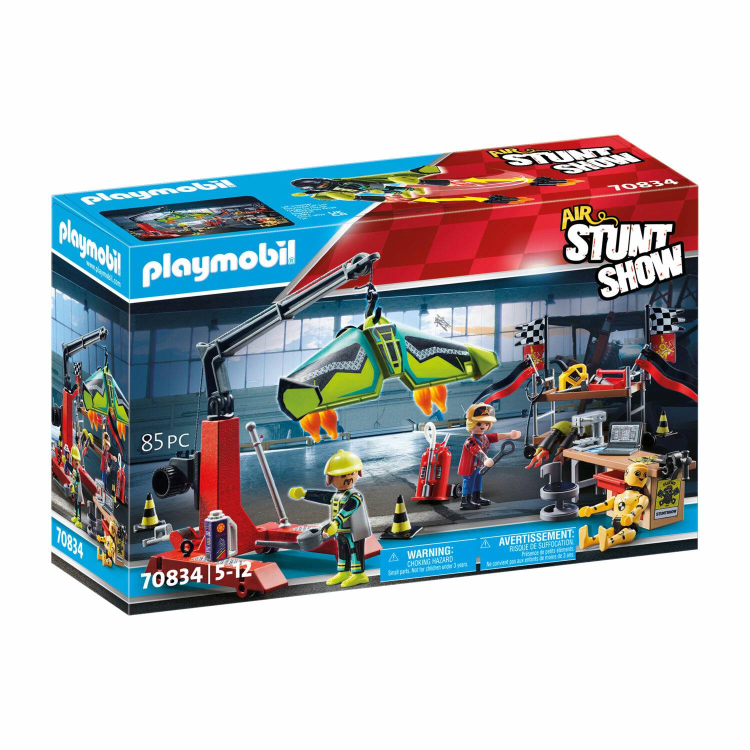 PLAYMOBIL 70834 Air Stuntshow Servicestation, Konstruktionsspielzeug