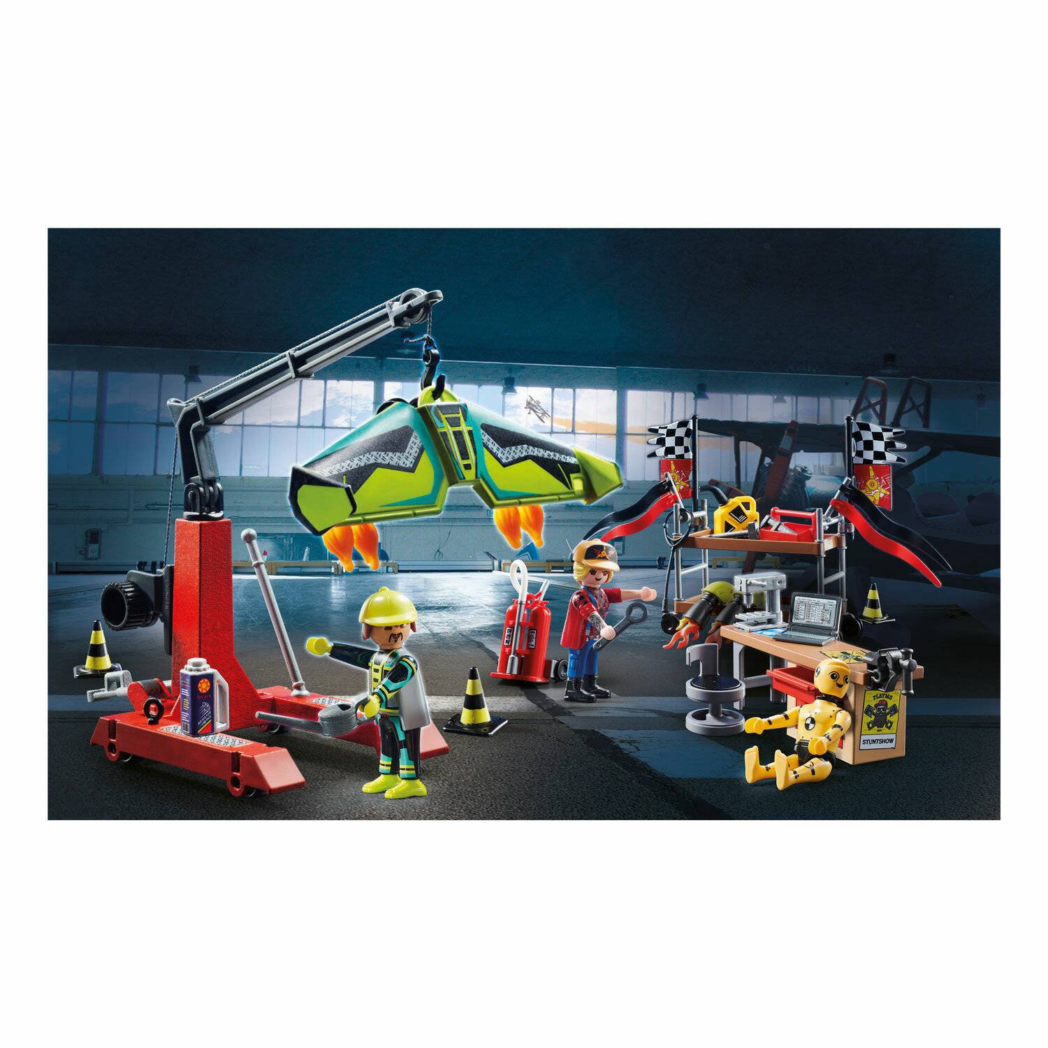 PLAYMOBIL 70834 Air Stuntshow Servicestation, Konstruktionsspielzeug