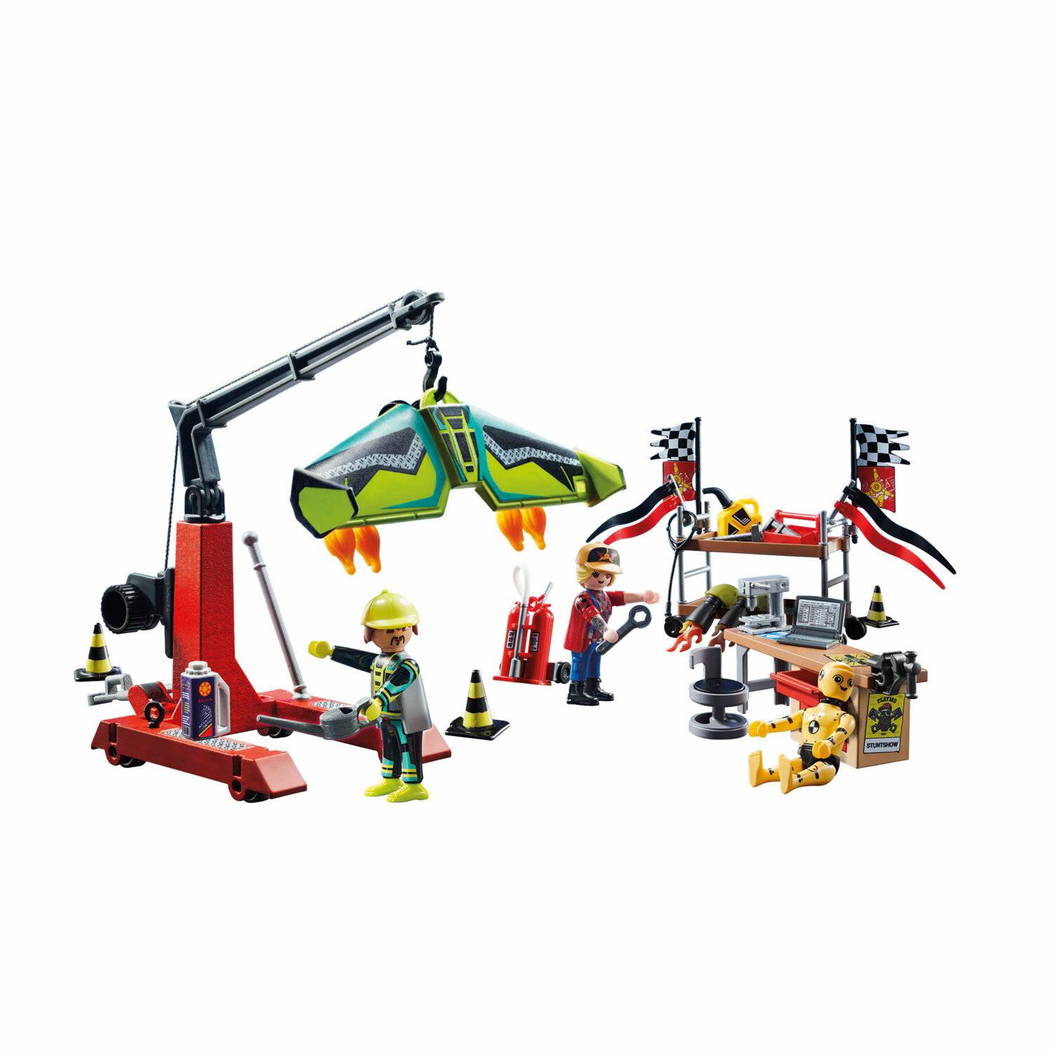 PLAYMOBIL 70834 Air Stuntshow Servicestation, Konstruktionsspielzeug