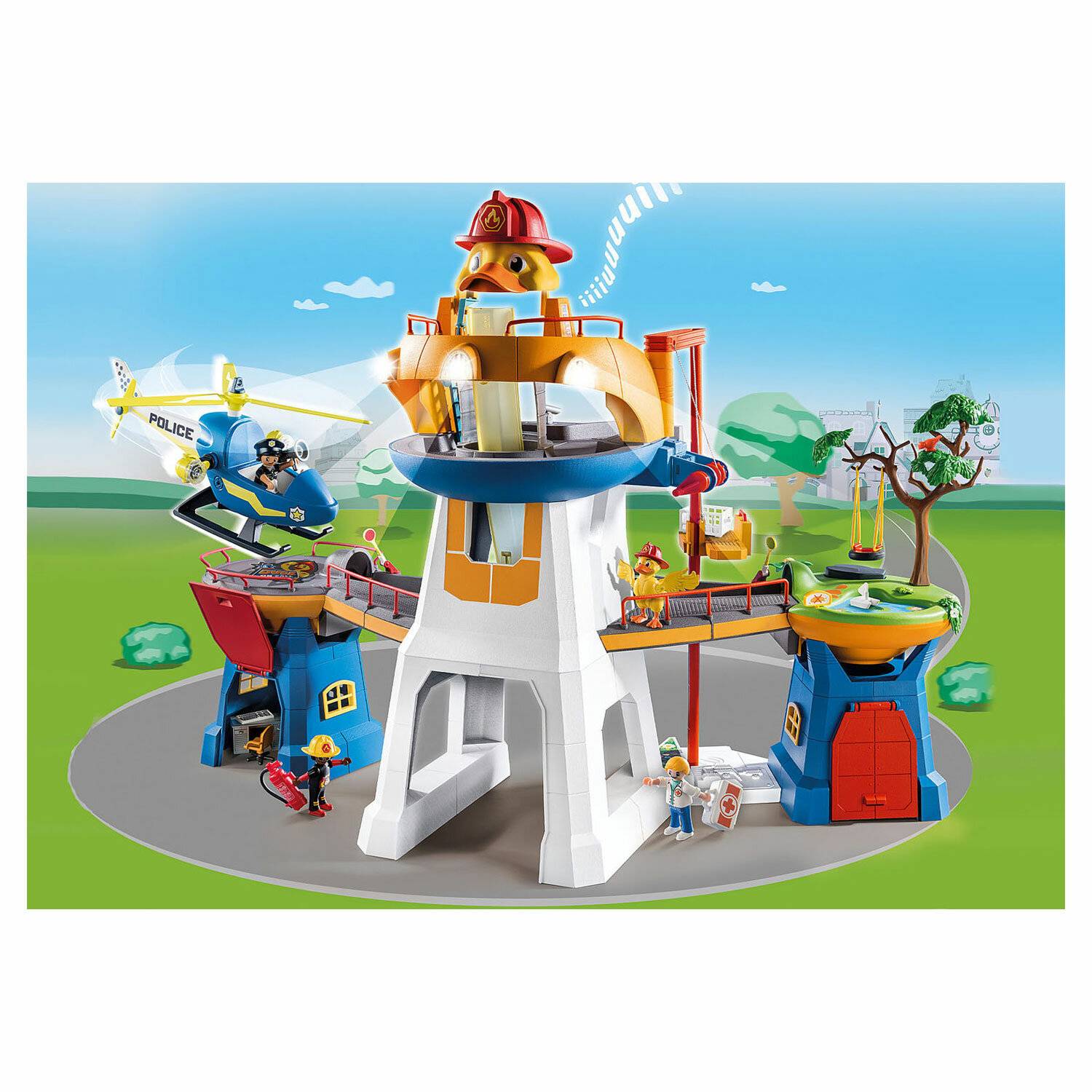PLAYMOBIL 70910 DUCK ON CALL Das Hauptquartier, Konstruktionsspielzeug