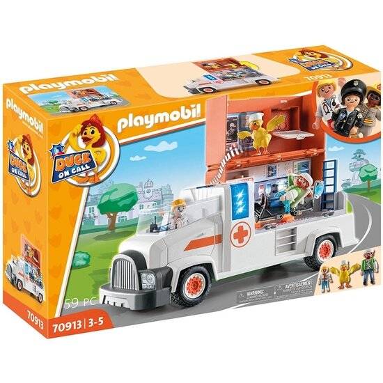 PLAYMOBIL 70913 DUCK ON CALL Notarzt Truck, Konstruktionsspielzeug