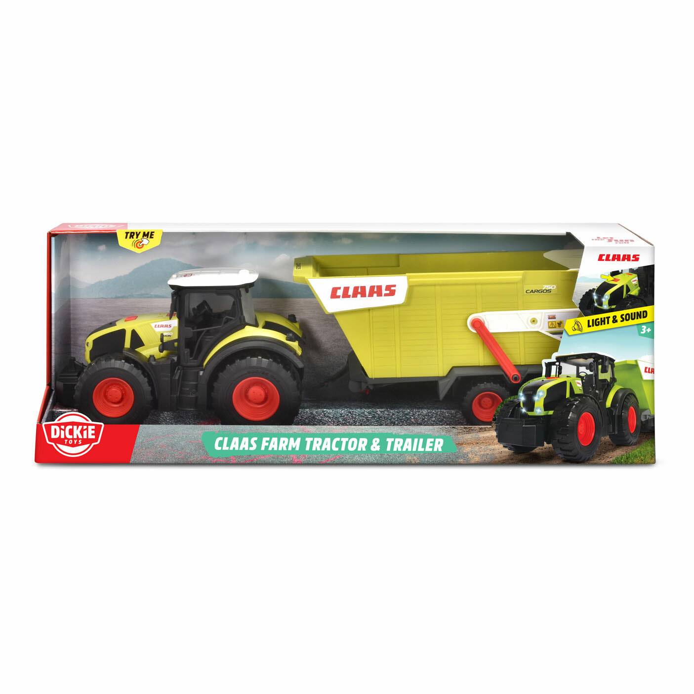 Dickie CLAAS Farm Traktor & Trailer, Spielfahrzeug