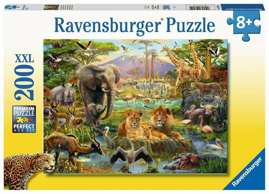 Tiere der Savanne Puzzle, 200Stück. XXL