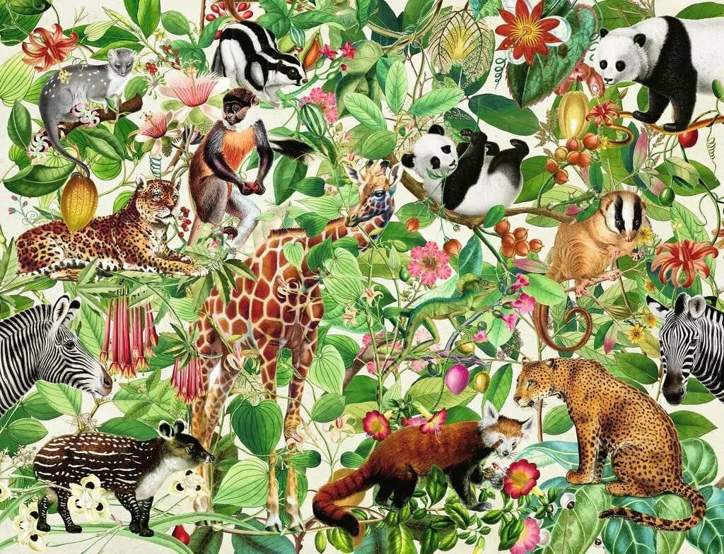 Dschungel-Puzzle, 2000Stück.