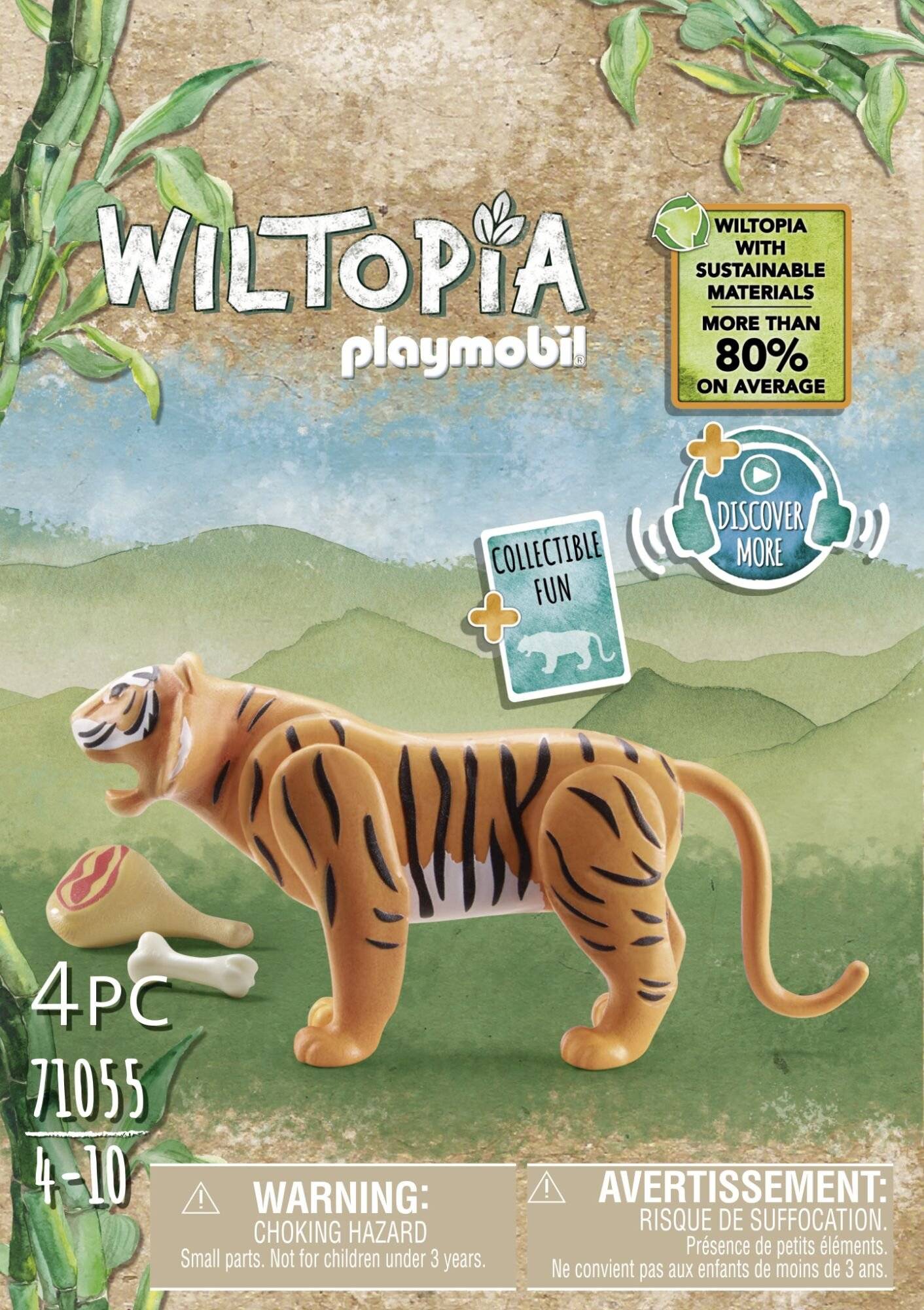 PLAYMOBIL 71055 Wiltopia Tiger, Konstruktionsspielzeug