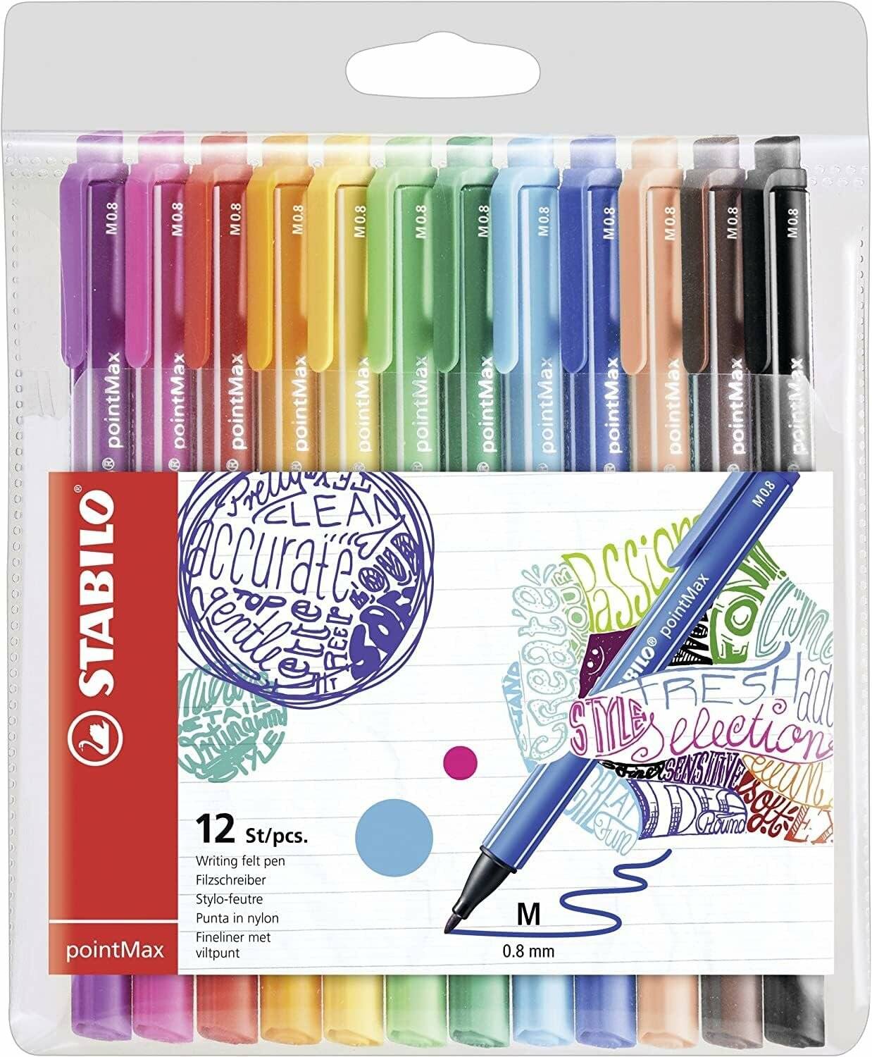 STABILO pointMax Filzstifte, 12 Stk.