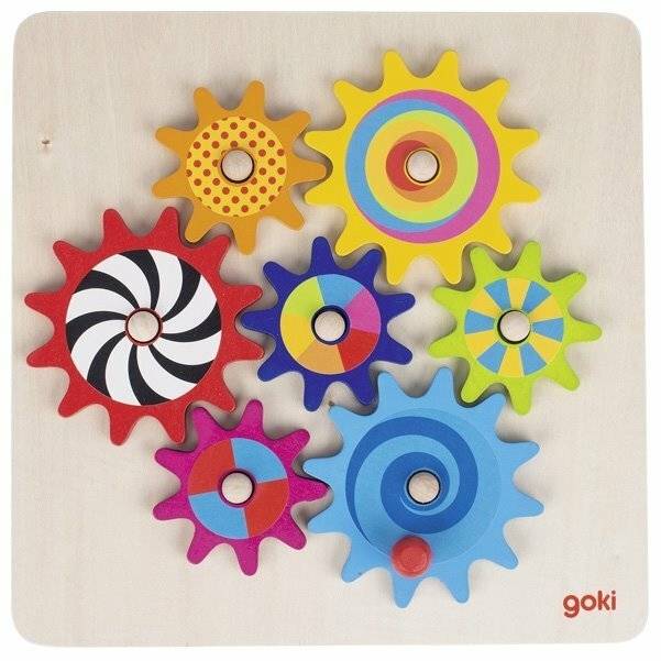 Goki Zahnrad-Puzzle, 8 Teile.