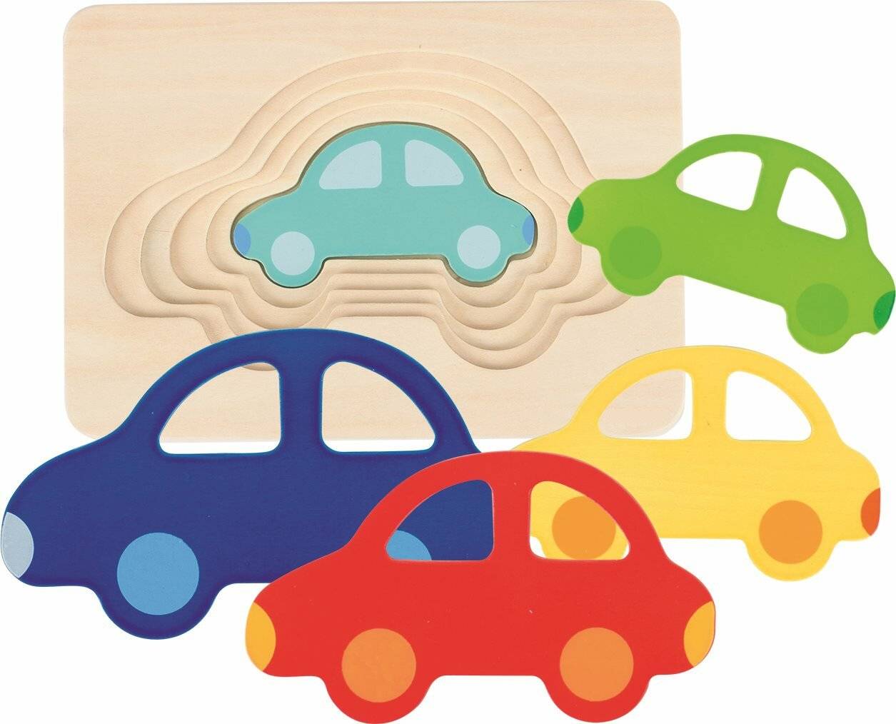 Goki Lagenpuzzle Auto, 5 Lagen