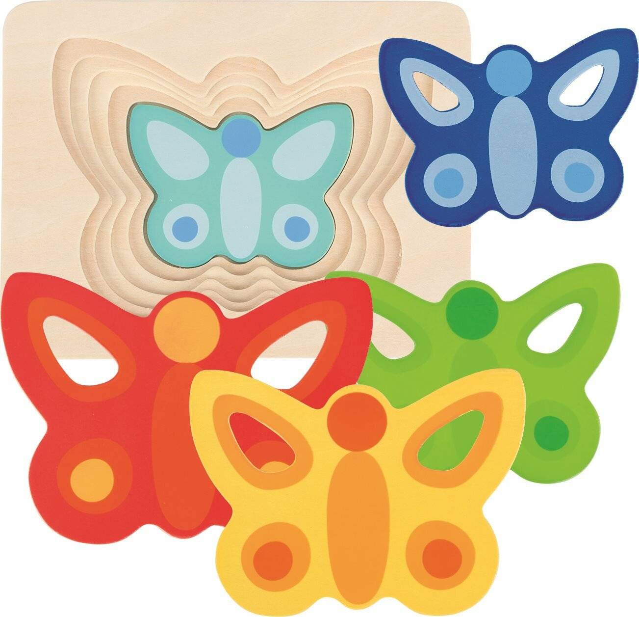 Goki Jigsaw Puzzle Schmetterling, 5 Lagen