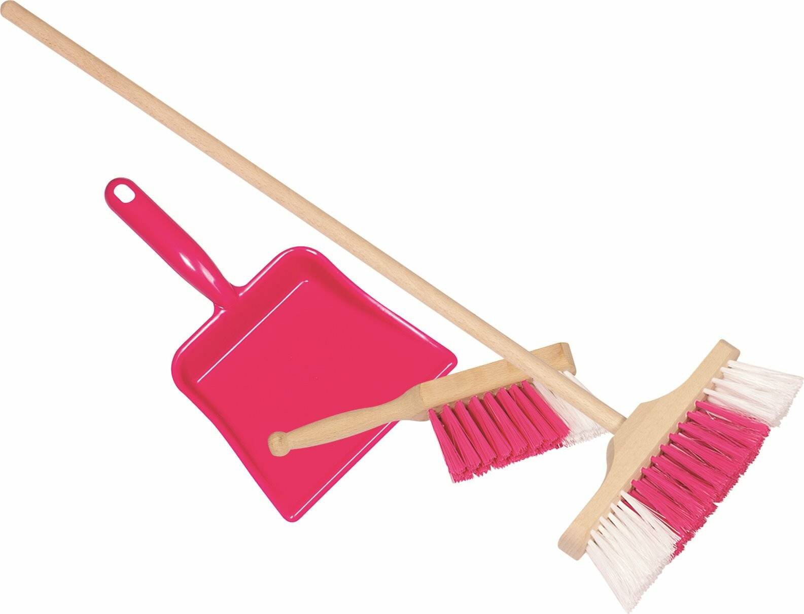 Goki Besen, Kehrschaufel & Bürste Rosa