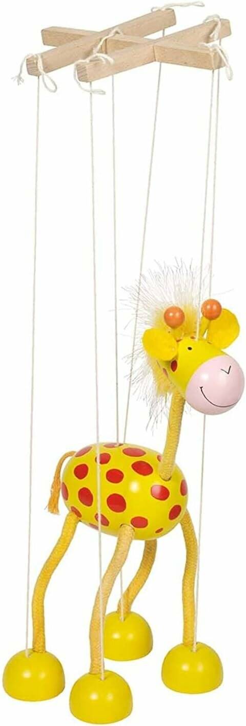 Goki Marionette Giraffe aus Holz