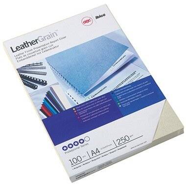 GBC Einbanddeckel LeatherGrain CE040070 Verwendung für Papierformat: DIN A4