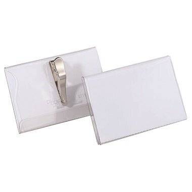 DURABLE Namensschild 811119 90x54mm Kuns Verwendung für Papiergrößen: 90 x 54 mm