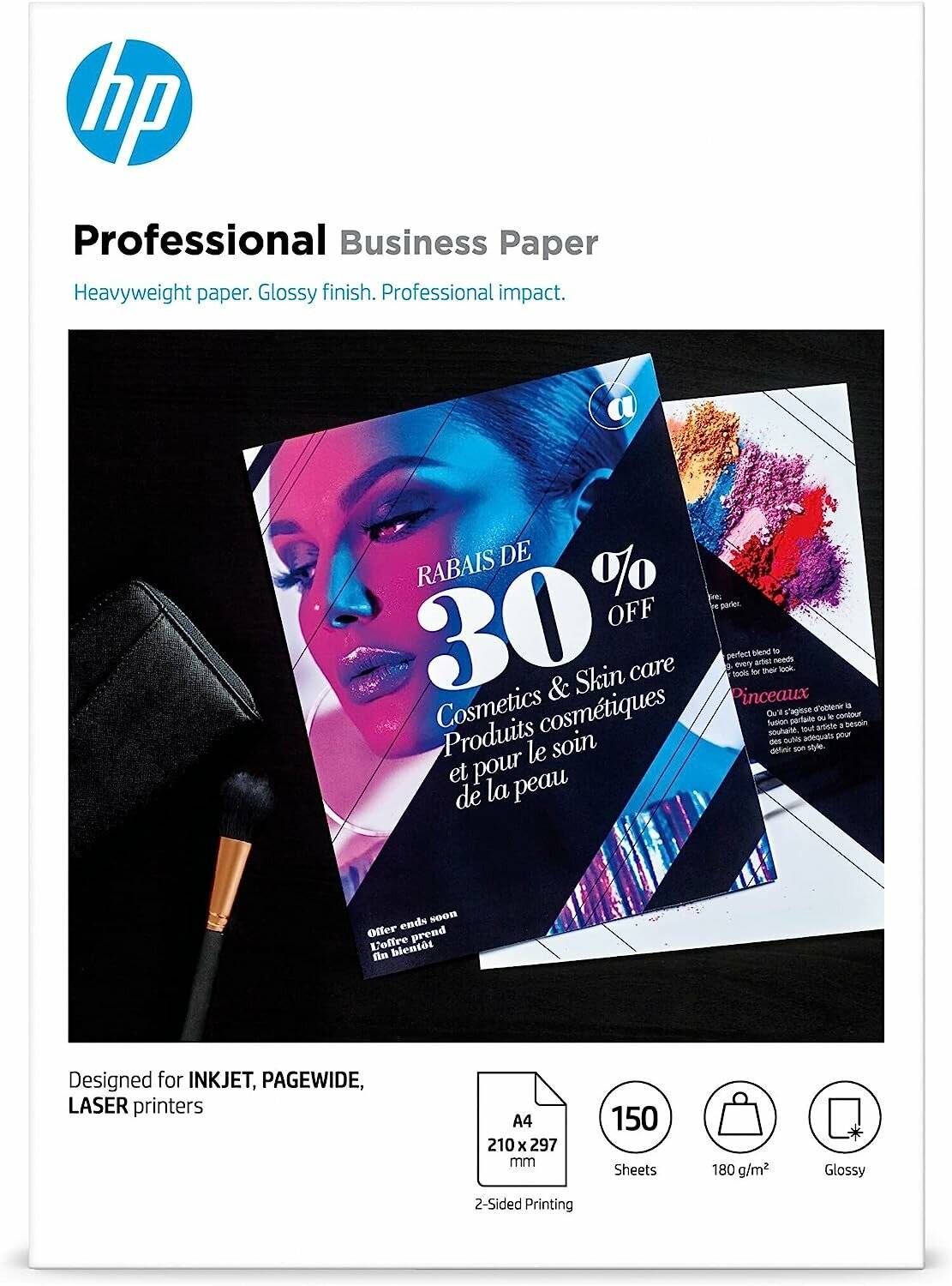 HP Fotopapier 3VK91A DIN A4 glänzend 180 g/qm 150 Blatt