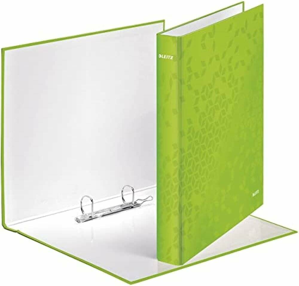 LEITZ WOW Ringbuch 2-Ringe grün 4,0 cm DIN A4