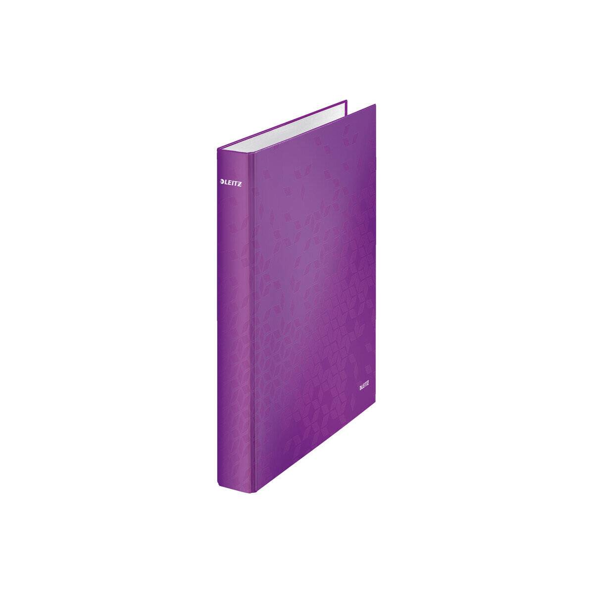 LEITZ WOW Ringbuch 2-Ringe violett 4,0 cm DIN A4
