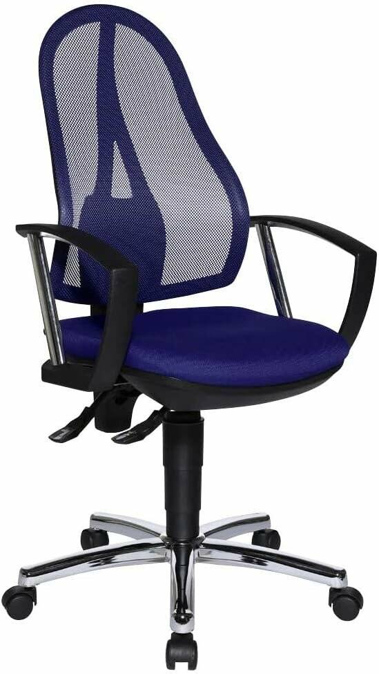 Topstar Bürostuhl Open Point P Plus, OP79A T38 blau, chrom Stoff
