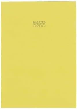 10 ELCO Sichthüllen Ordo transparent DIN A4 gelb glatt 80 g/qm