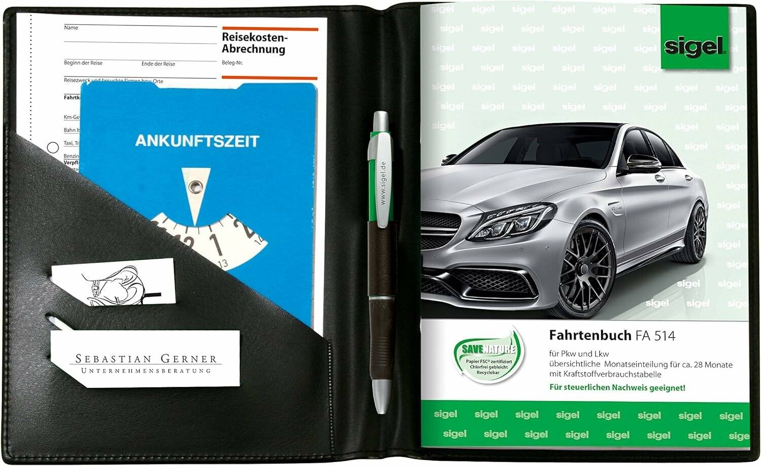 SIGEL Einband für Formularbücher Lederimitat für A5