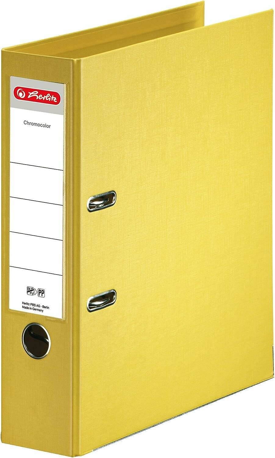 herlitz maX.file protect plus Ordner gelb Kunststoff 8,0 cm DIN A4