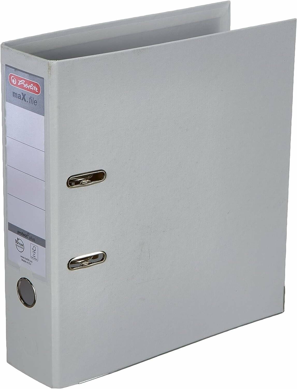 herlitz maX.file protect plus Ordner weiß Kunststoff 8,0 cm DIN A4