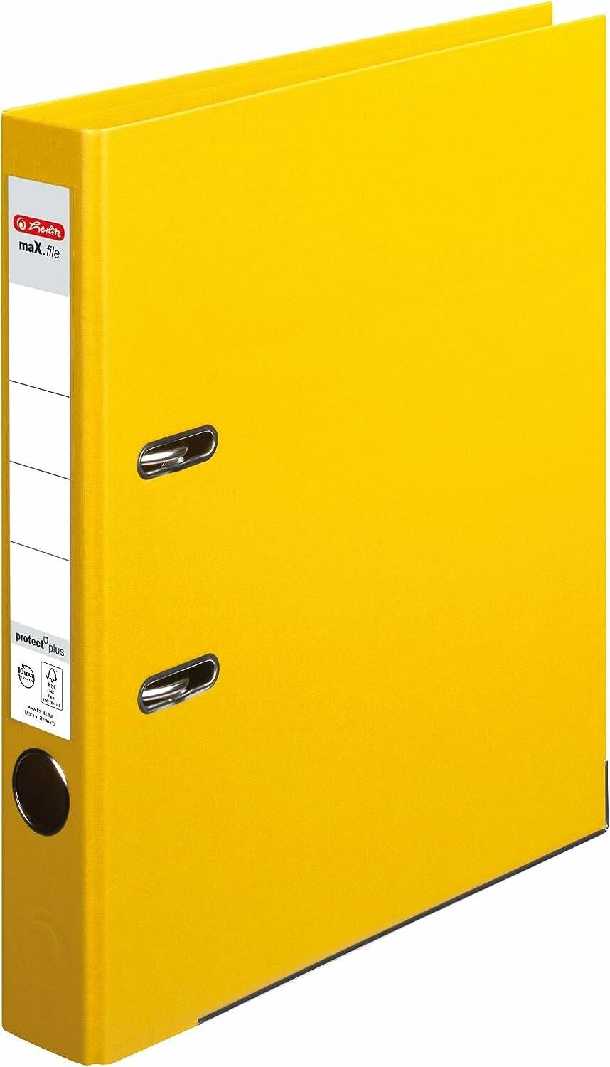 herlitz maX.file protect plus Ordner gelb Kunststoff 5,0 cm DIN A4