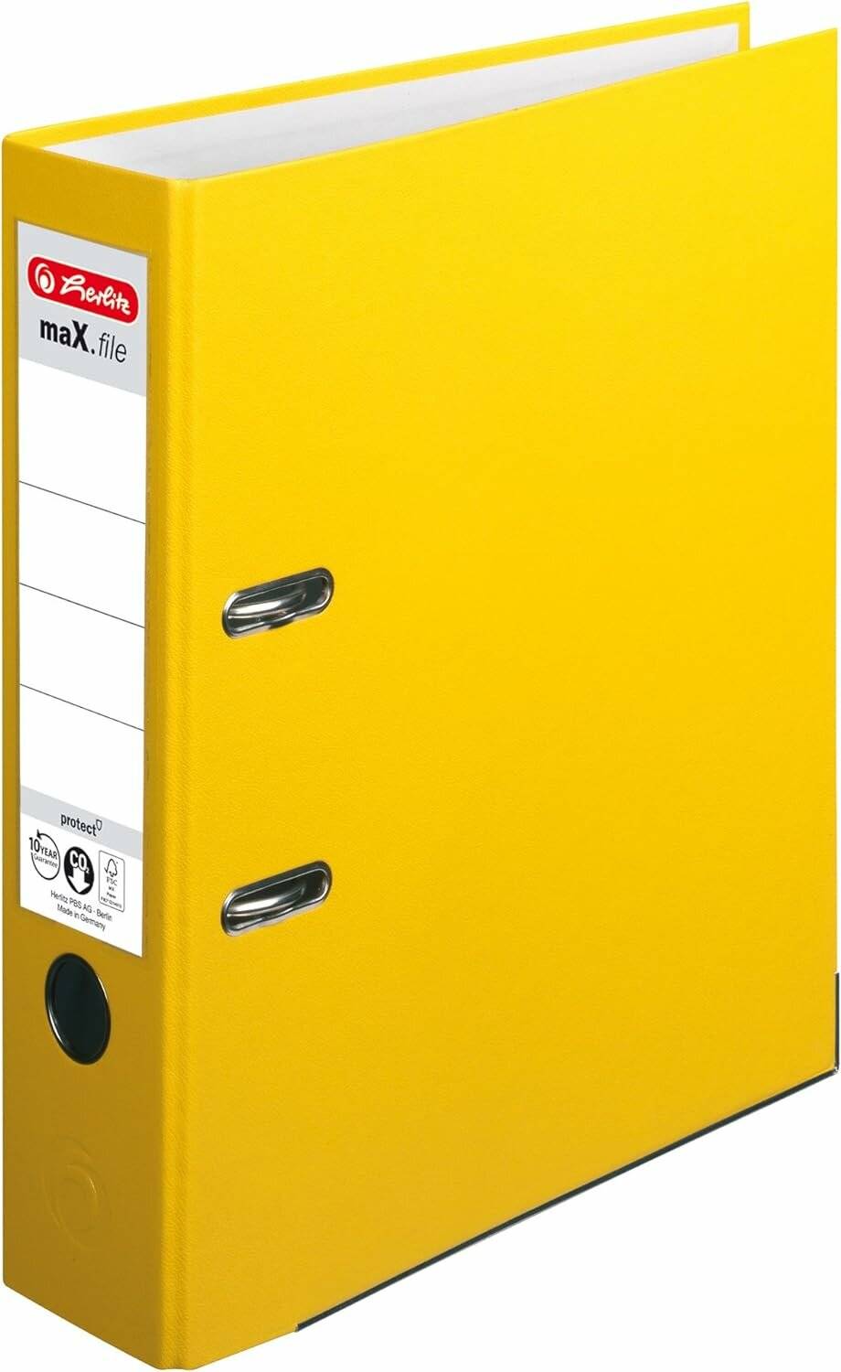 herlitz maX.file protect Ordner gelb Kunststoff 8,0 cm DIN A4