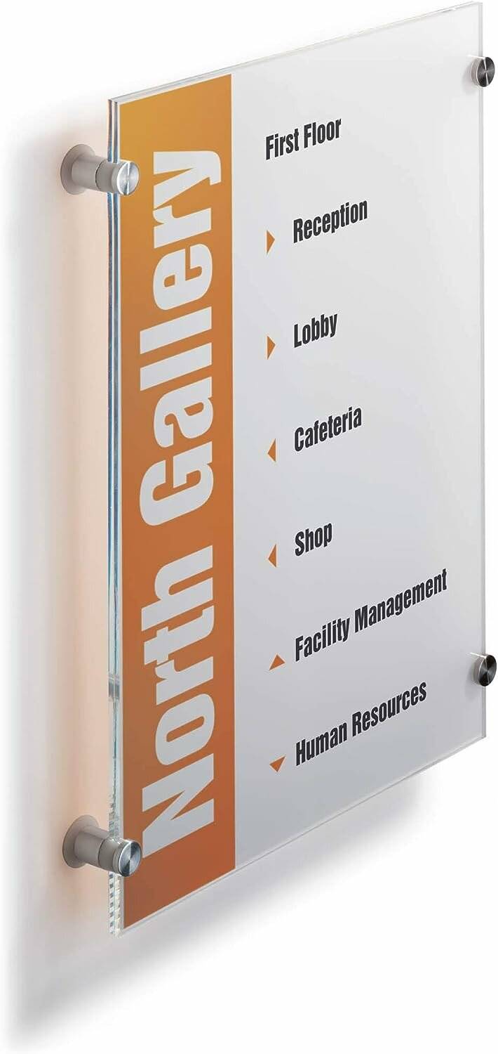 DURABLE Türschild CRYSTAL SIGN Acryl transparent DIN A3