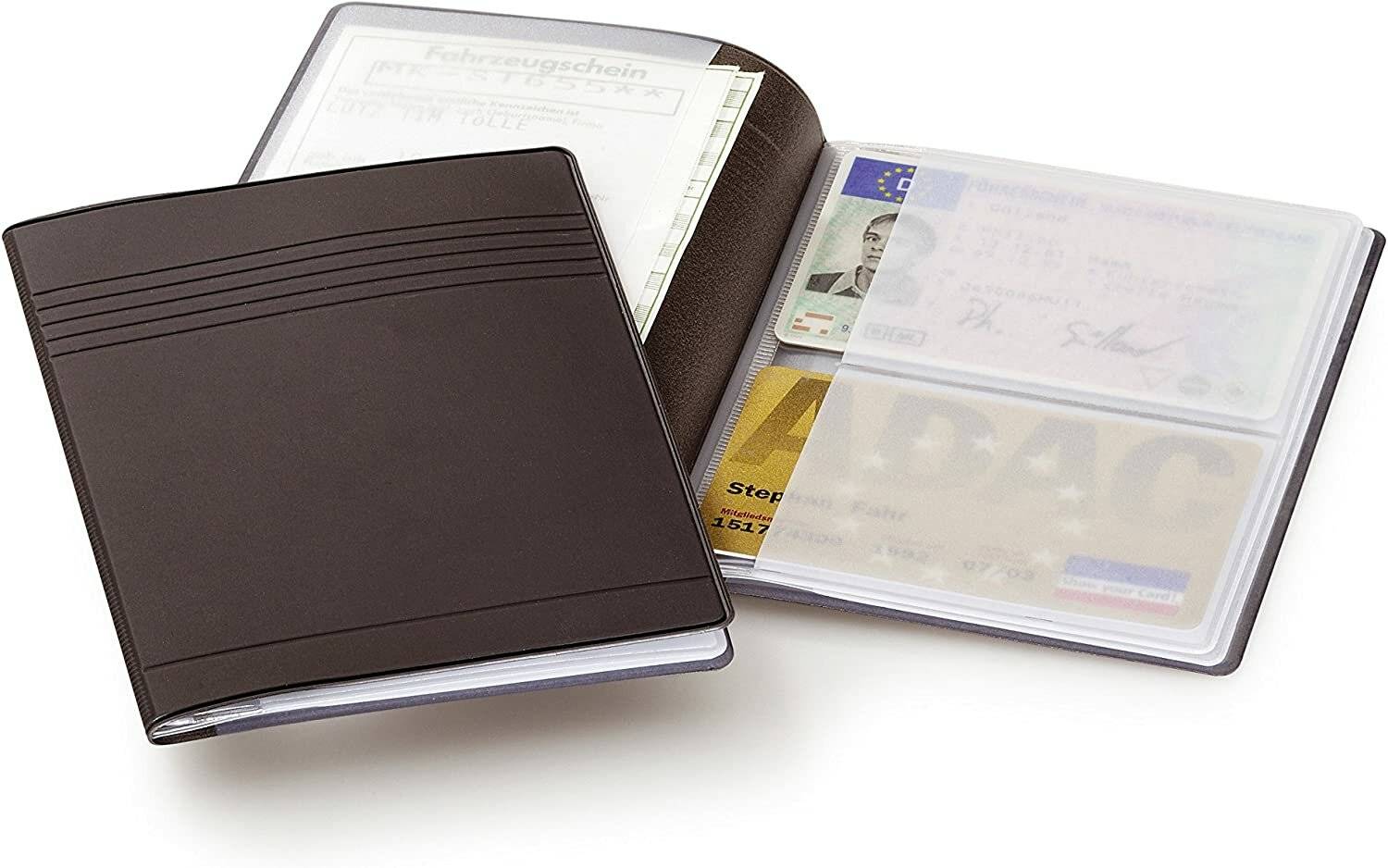 DURABLE Kreditkartenetui grau 5,4 x 8,5 cm und 8,0 x 11,5 cm