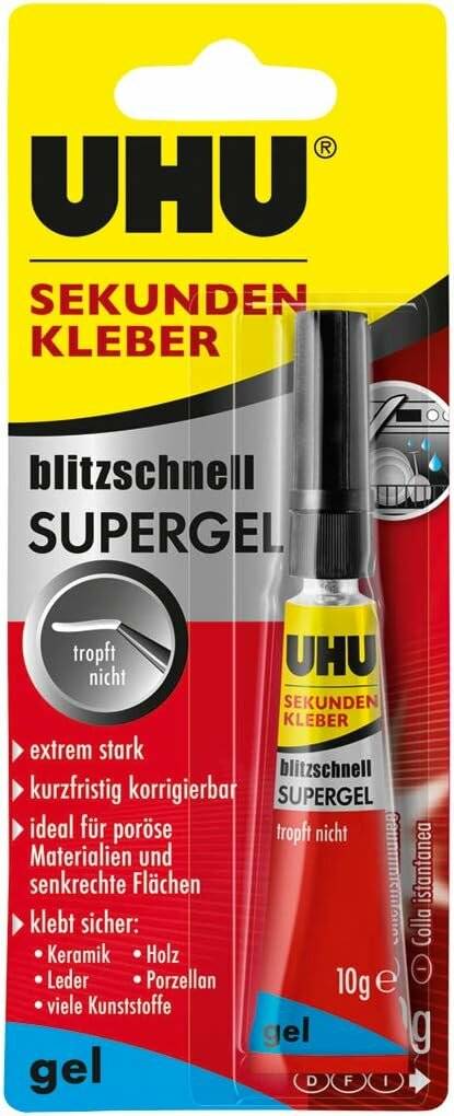 UHU blitzschnell SUPERGEL Sekundenkleber 10,0 g