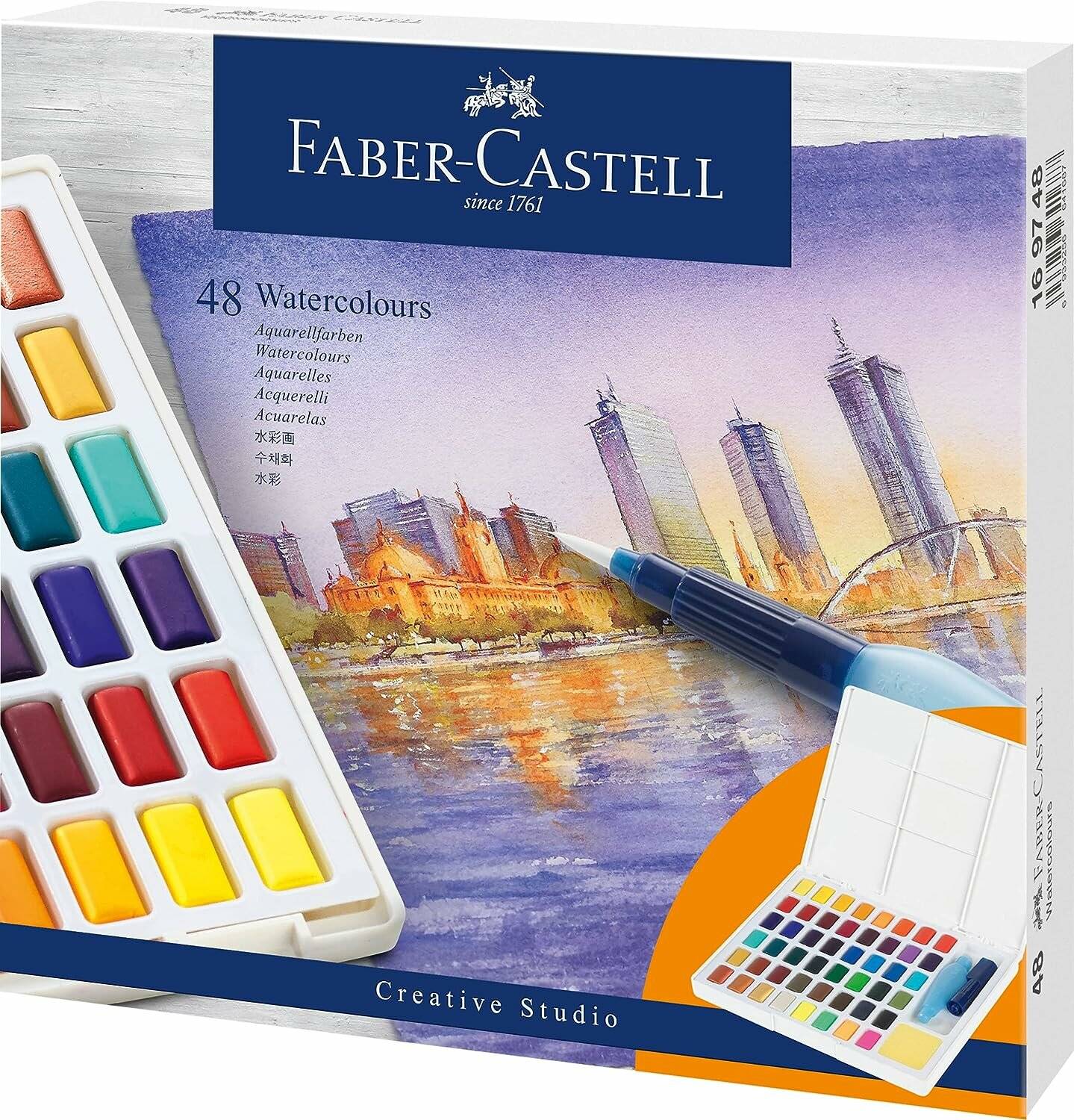 FABER-CASTELL Aquarellfarben farbsortiert