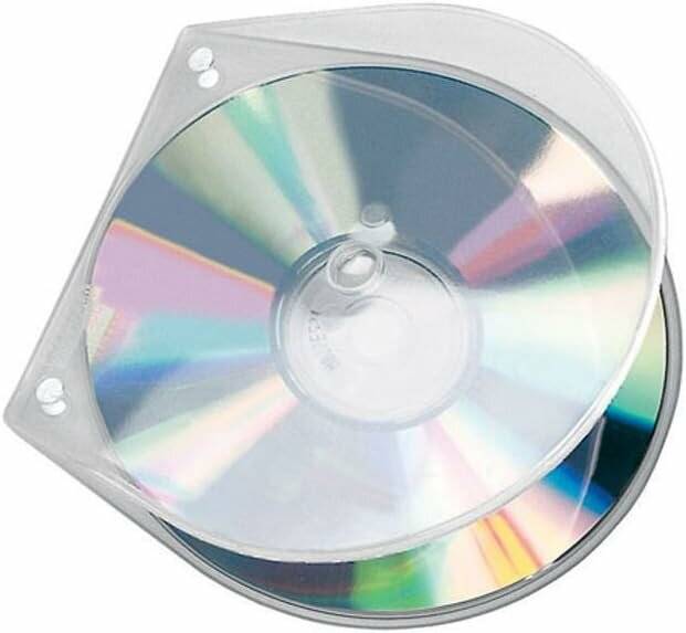 100 VELOFLEX 1er CD-/DVD-Hüllen VELOBOX transparent