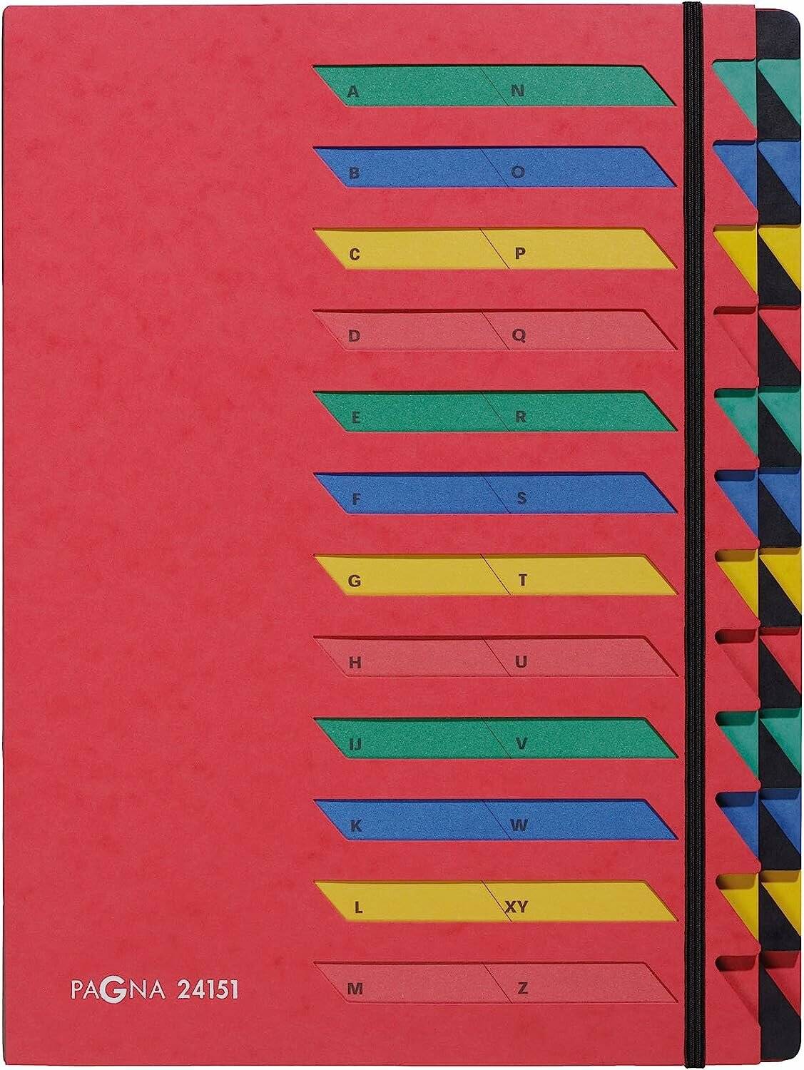 PAGNA Ordnungsmappe 24 Fächer rot