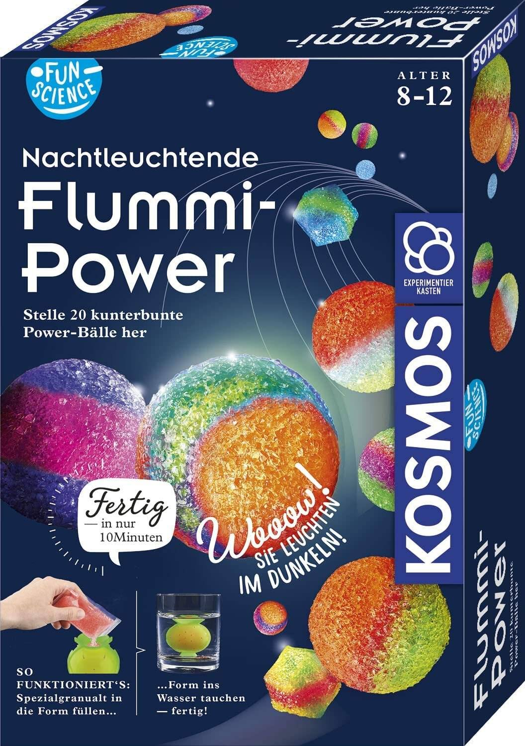 KOSMOS Fun Science Nachtleuchtende Flummi-Power, Experimentierkasten