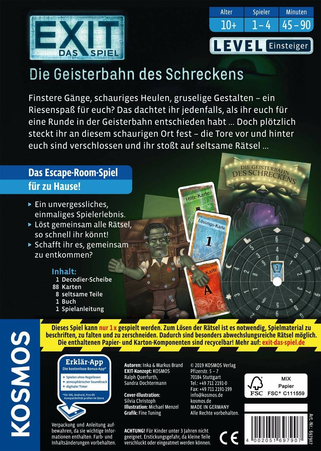 KOSMOS EXIT - Die Geisterbahn des Schreckens, Partyspiel