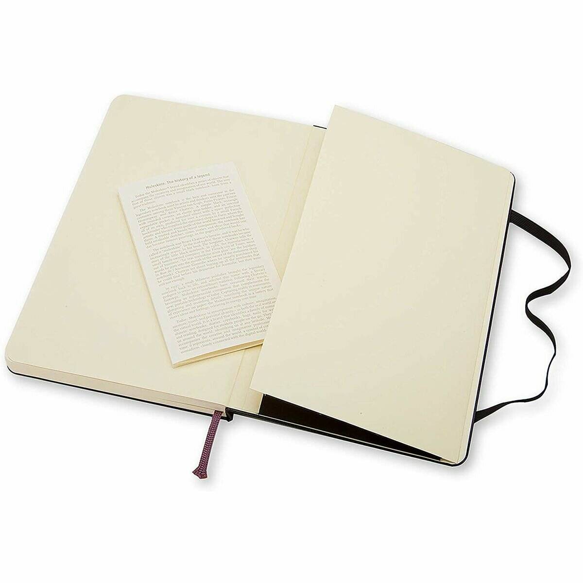 MOLESKINE Notizbuch Classic Collection fester Einband ca. DIN A5 blanko, schwarz Hardcover 240 Seiten