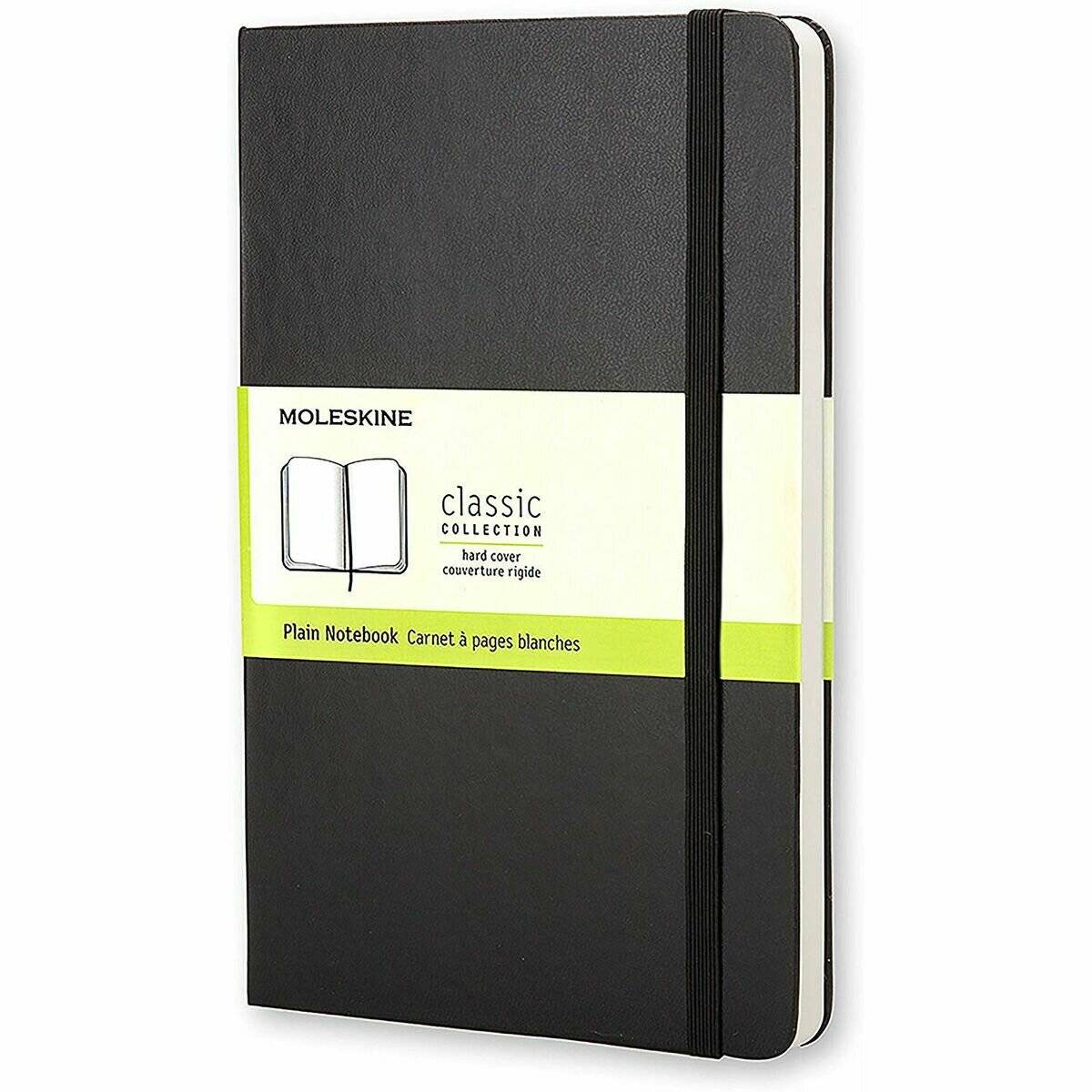 MOLESKINE Notizbuch Classic Collection fester Einband ca. DIN A5 blanko, schwarz Hardcover 240 Seiten