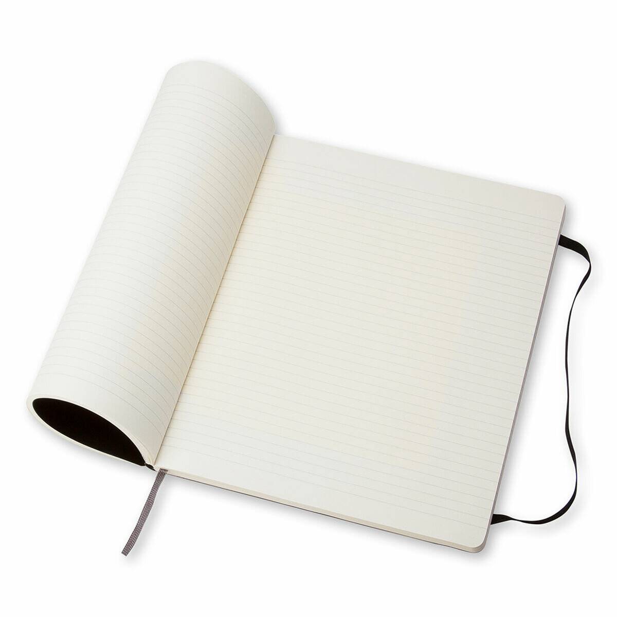 MOLESKINE Notizbuch Classic Collection flexibler Einband ca. DIN A4 liniert, schwarz Softcover 192 Seiten