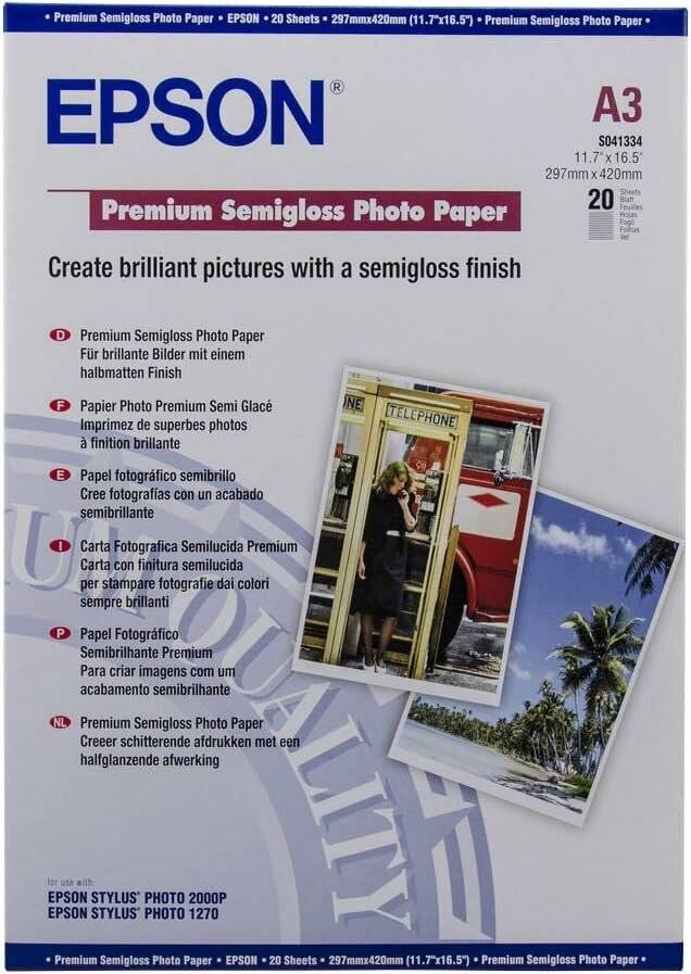 EPSON Fotopapier S041334 DIN A3 matt 251 g/qm 20 Blatt