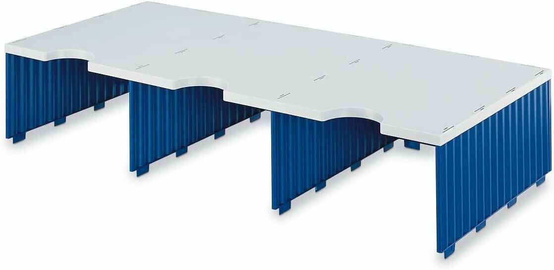styro Sortierstation Styrodoc Jumbo Aufbaueinheit grau/blau mit 3 Fächer